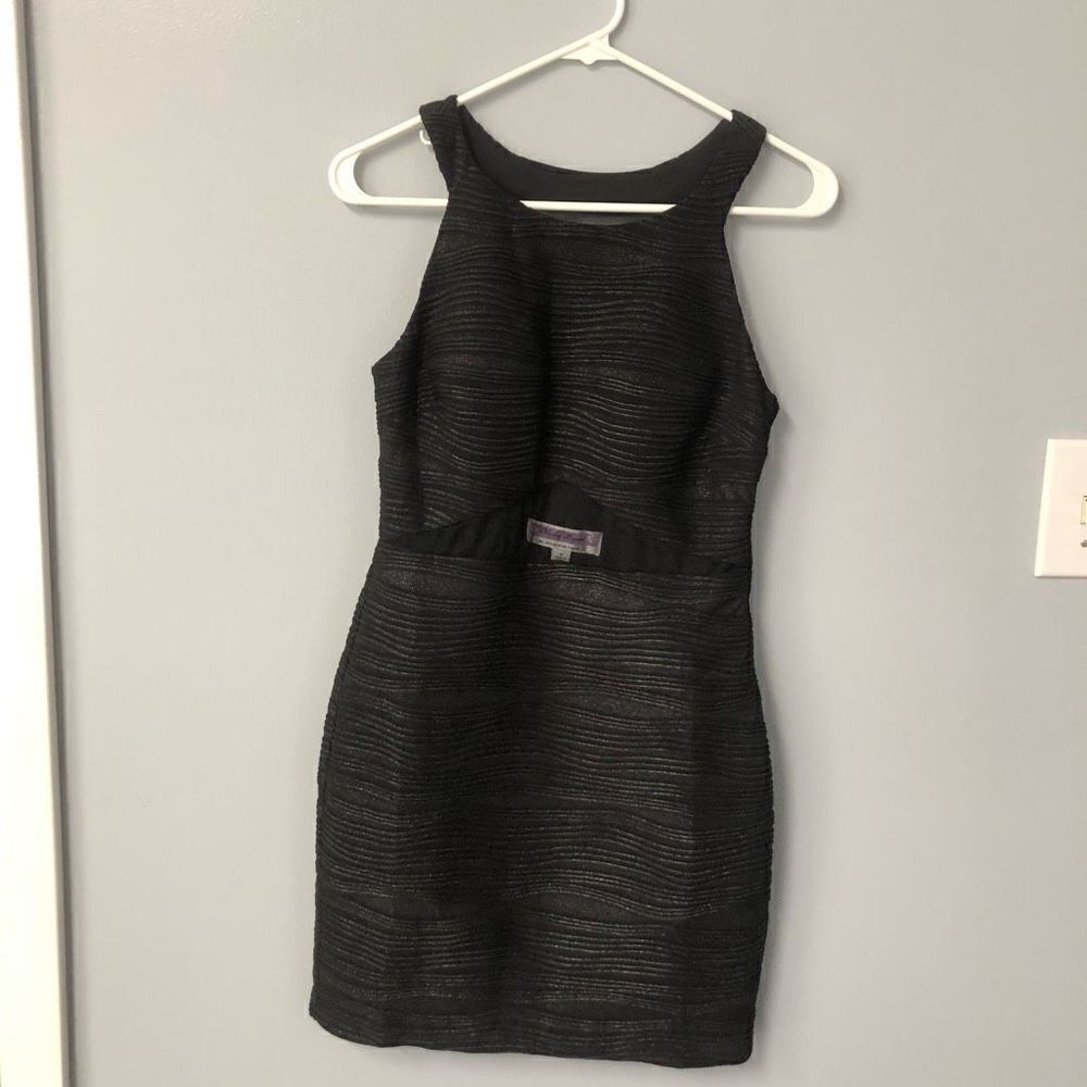 hailey logan by adrianna papel size medium black and silver glittery metallic sh
